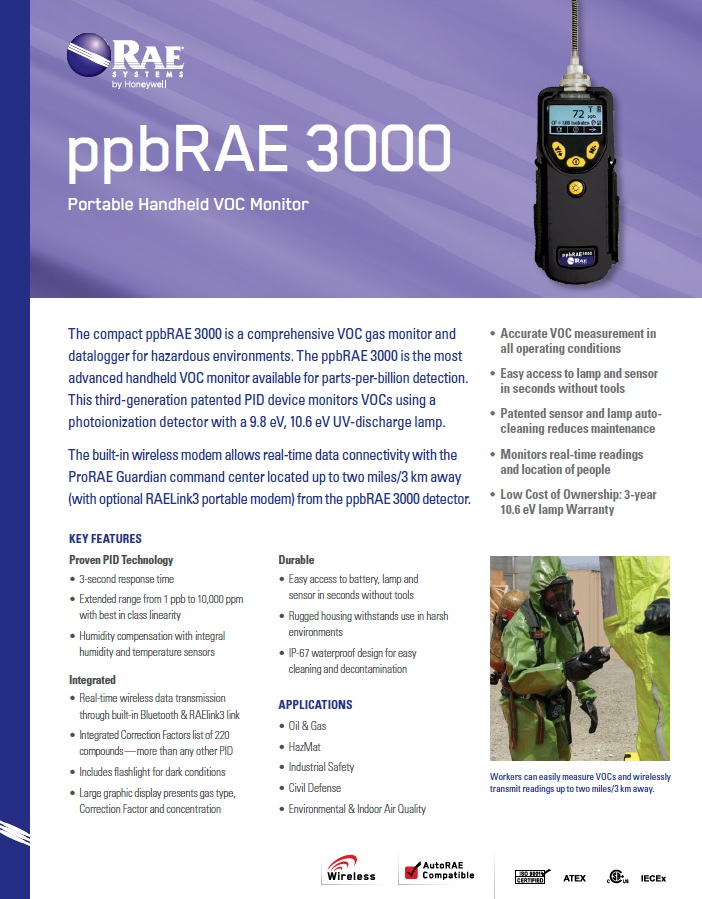 [RAE SYSTEMS] VOC측정기 피피비래이3000 ppbRAE3000 PGM7340